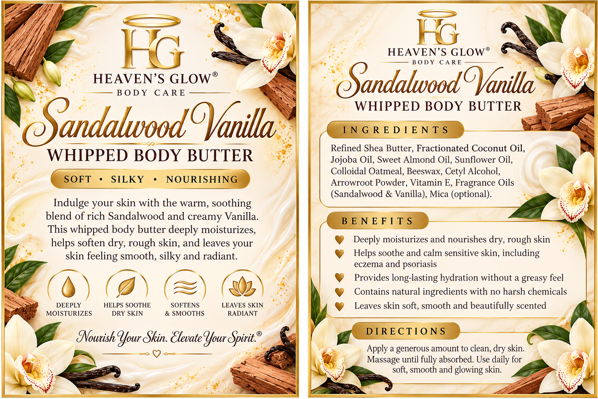 Sandalwood Vanilla Whipped Body Butter