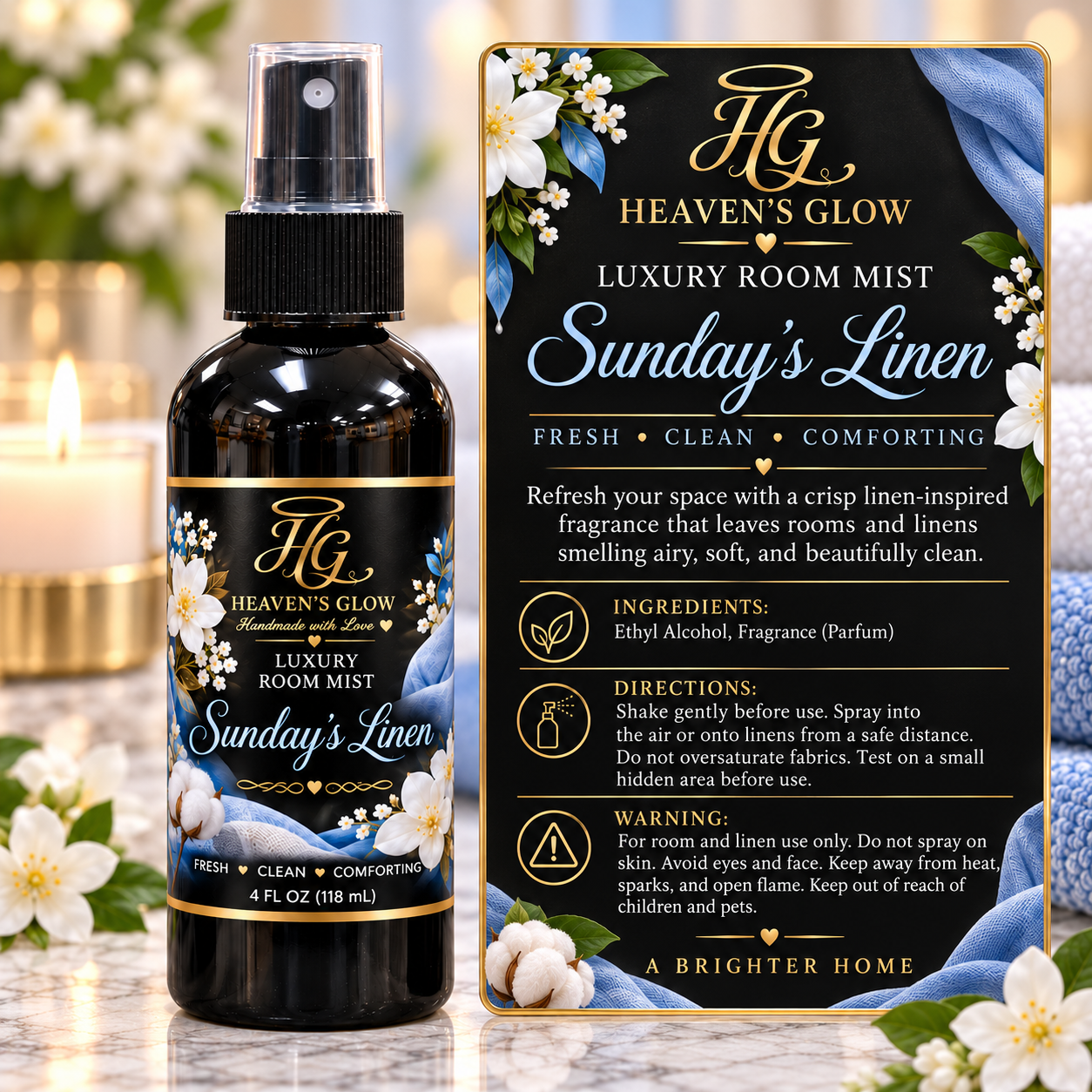 Sunday’s Linen Luxury Room Mist