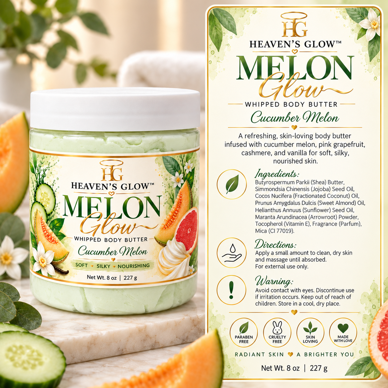 Melon Glow Whipped Body Butter