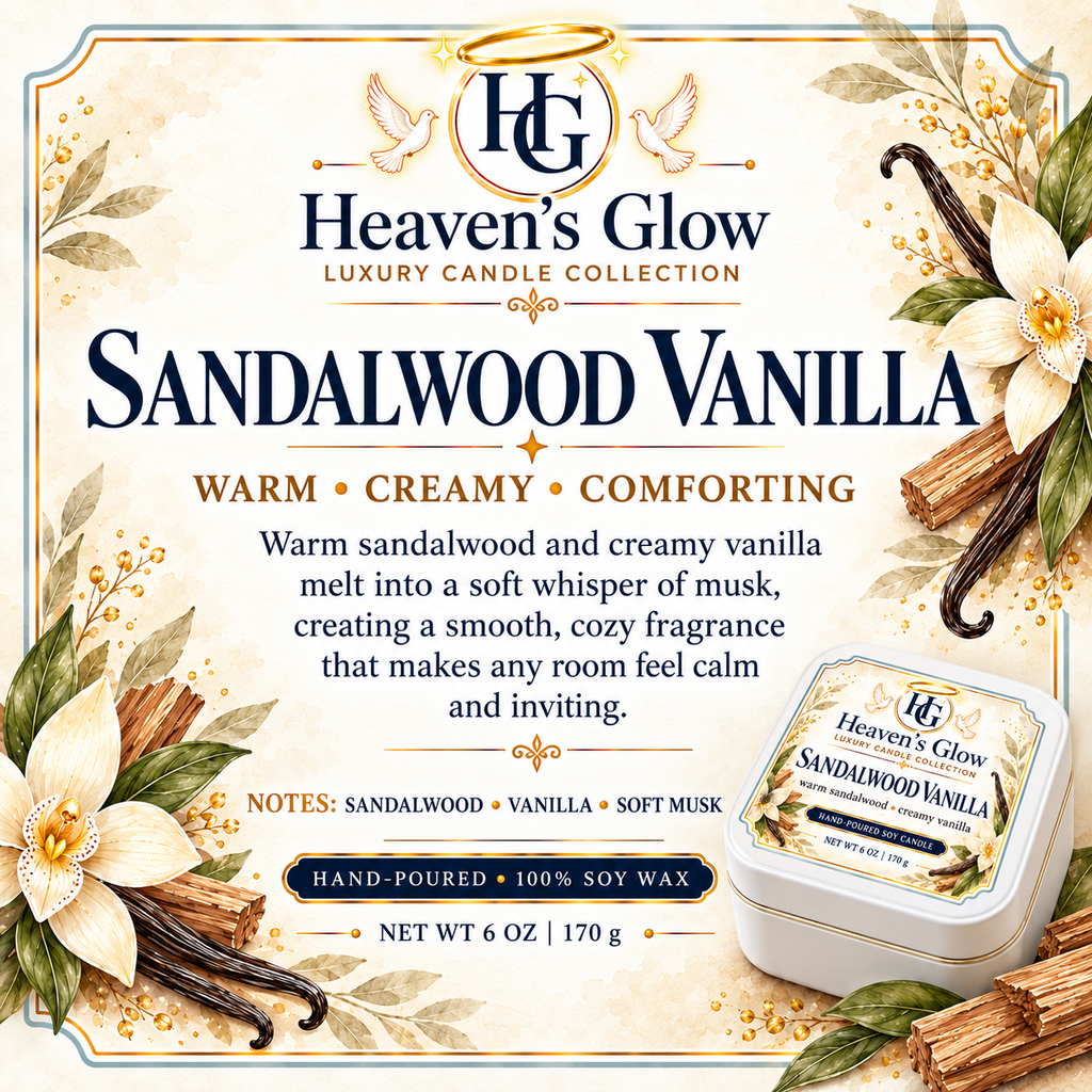 Sandalwood Vanilla Soy Candle